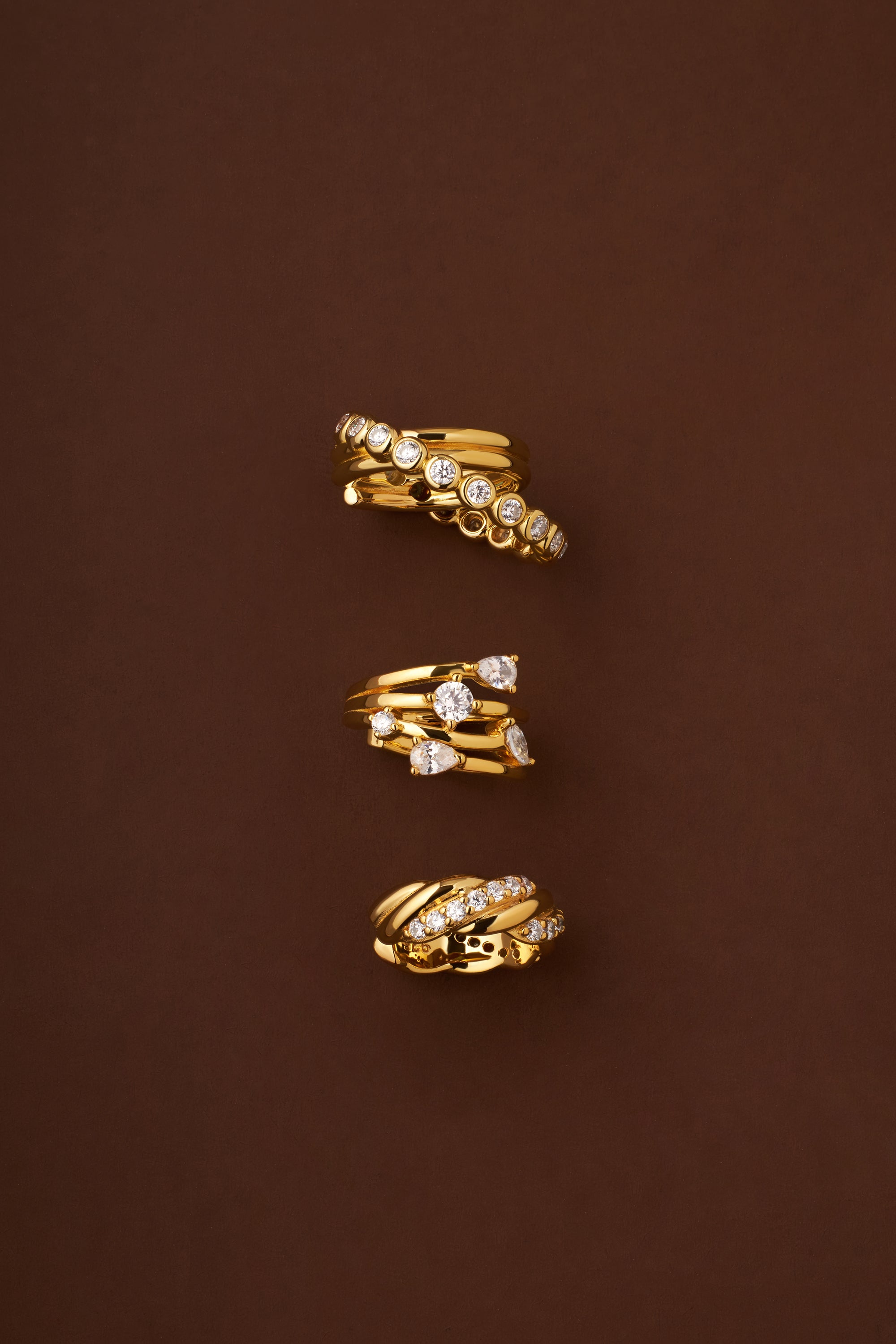 ear cuffs in gold
