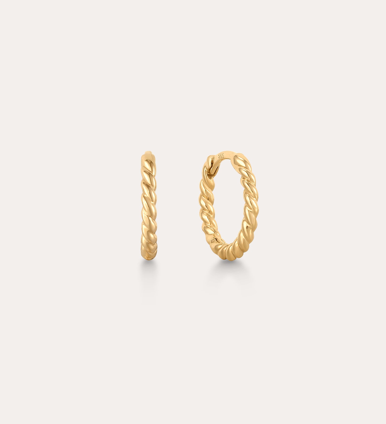 sold_gold_twisted_huggie_earrings